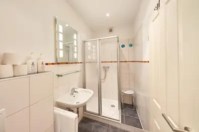Ein Badezimmer in der Unterkunft Ferienhaus Graacher Himmelreich