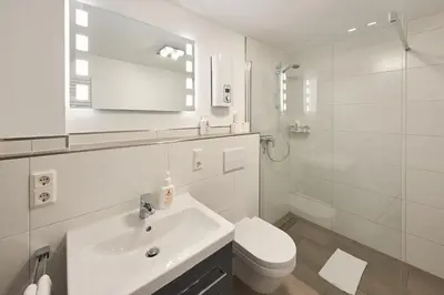 Ein Badezimmer in der Unterkunft Ferienhaus Graacher Himmelreich