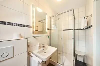 Ein Badezimmer in der Unterkunft Ferienhaus Graacher Himmelreich
