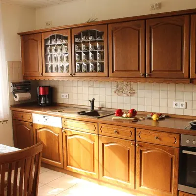Küche/Küchenzeile in der Unterkunft Ferienwohnung Mietzner