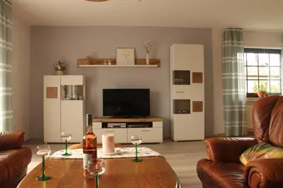 TV/Unterhaltungsangebot in der Unterkunft Ferienwohnung Mietzner