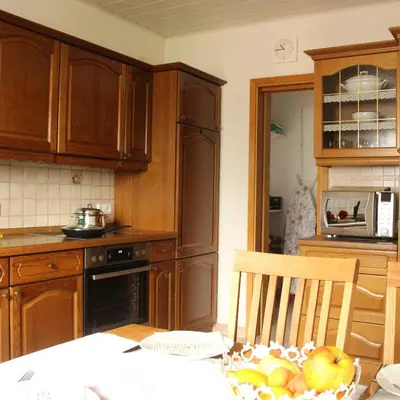 Küche/Küchenzeile in der Unterkunft Ferienwohnung Mietzner