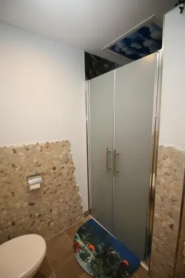 Ein Badezimmer in der Unterkunft NEU! 3 Sterne Ferienwohnung Loreley DTV Klassifizierung