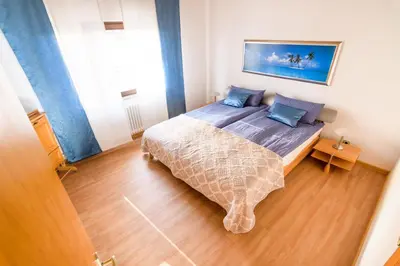 Ein Bett oder Betten in einem Zimmer der Unterkunft Haus Kallin