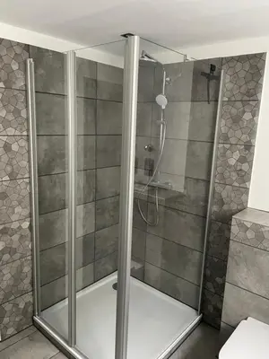 Ein Badezimmer in der Unterkunft Ferienwohnung LauterWein