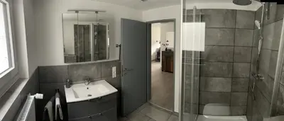 Ein Badezimmer in der Unterkunft Ferienwohnung LauterWein
