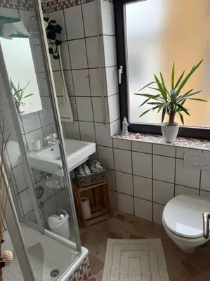 Ein Badezimmer in der Unterkunft 2-Zimmer Wohnung 80qm bis 4Pers.