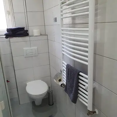 Ein Badezimmer in der Unterkunft Ferienwohnung Nina