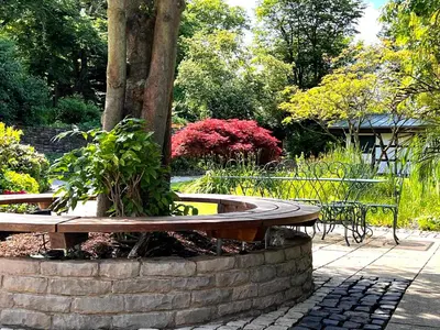 Ein Garten an der Unterkunft Altes Forsthaus Boppard