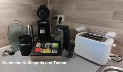 Kaffee-/Teezubehör in der Unterkunft Ferienwohnung Katharina I
