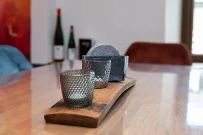 Ein Sitzbereich in der Unterkunft Ferienwohnung Mosel-Saar-Ruwer