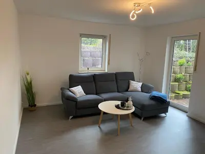 Ein Sitzbereich in der Unterkunft Apartment im Grünen bei Koblenz