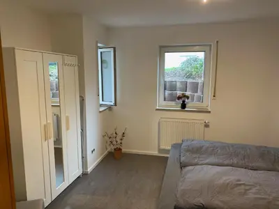 Ein Bett oder Betten in einem Zimmer der Unterkunft Apartment im Grünen bei Koblenz