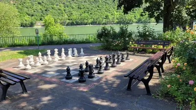 Ein Garten an der Unterkunft Ferienwohnung mit großer Terrasse