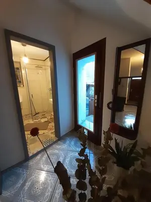 Ein Badezimmer in der Unterkunft Ferienwohnung Anno1880