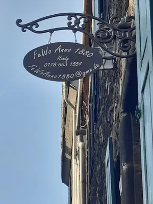 Ein Zertifikat, Auszeichnung, Logo oder anderes Dokument, das in der Unterkunft Ferienwohnung Anno1880 ausgestellt ist