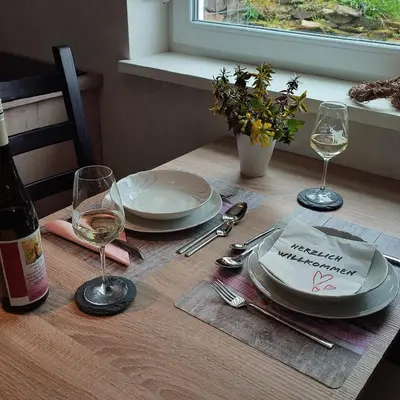 Getränke in der Unterkunft Kleine Auszeit - Ferienwohnung Heideberg - 