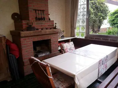 Ein Sitzbereich in der Unterkunft Ferienwohnung Katharina