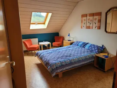 Ein Bett oder Betten in einem Zimmer der Unterkunft Fewo-Minheim Waltraud und Franz Bayer