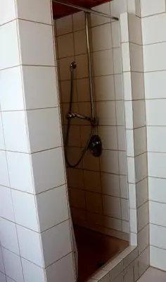 Ein Badezimmer in der Unterkunft Haus Brückenblick