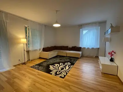 Ein Bett oder Betten in einem Zimmer der Unterkunft Monteurs-Wohnung an der Festung Ehrenbreitstein