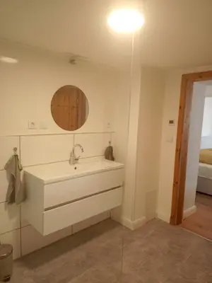 Ein Badezimmer in der Unterkunft Stübchen