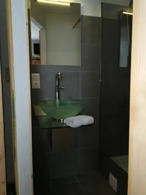 Ein Badezimmer in der Unterkunft Gästehaus Fuchsröhre