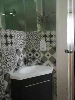 Ein Badezimmer in der Unterkunft Gästehaus Fuchsröhre