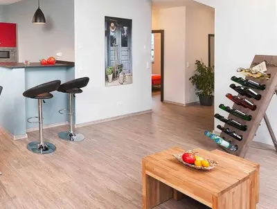 Küche/Küchenzeile in der Unterkunft Appartement im Sonnenberg
