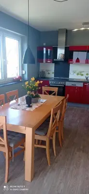 Küche/Küchenzeile in der Unterkunft Appartement im Sonnenberg