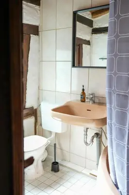 Ein Badezimmer in der Unterkunft Charmante Fachwerk Wohnung mit Terrasse in der Altstadt
