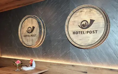 Ein Zertifikat, Auszeichnung, Logo oder anderes Dokument, das in der Unterkunft Hotel zur Post 3 Sterne S Altenahr ausgestellt ist