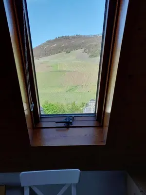 Ein allgemeiner Bergblick oder ein Berglick von der Ferienwohnung aus