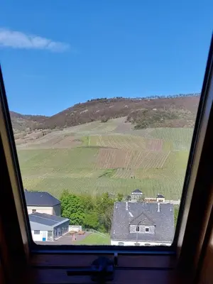 Ein allgemeiner Bergblick oder ein Berglick von der Ferienwohnung aus