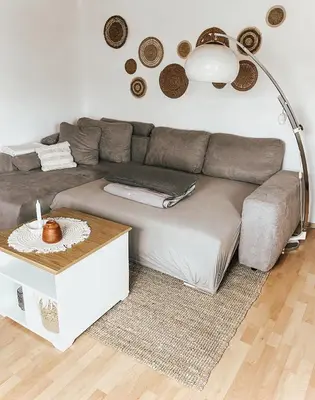 Ein Sitzbereich in der Unterkunft Gemütliche Ferienwohnung für 4 Personen