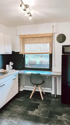 Küche/Küchenzeile in der Unterkunft Gemütliche Ferienwohnung für 4 Personen