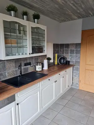 Küche/Küchenzeile in der Unterkunft Western Cottage Hocheifel