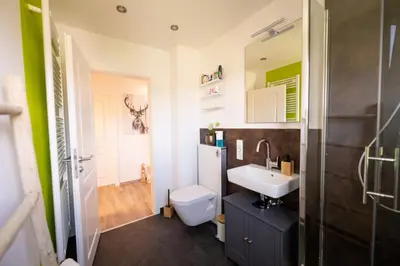 Ein Badezimmer in der Unterkunft Ferienhaus Scheid
