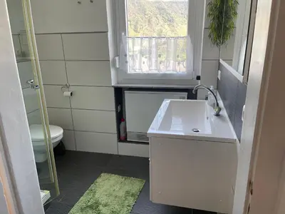 Ein Badezimmer in der Unterkunft Ferienhaus Scheid
