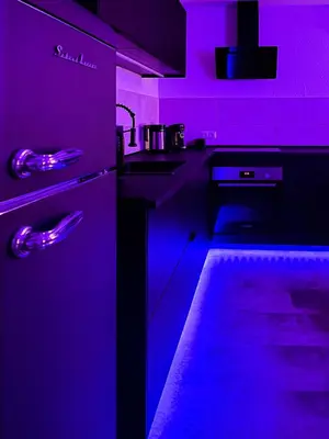 Küche/Küchenzeile in der Unterkunft NOVA Romantic Luxus Relax Apartments mit Sauna, Nürburgring, Adenauer Forst