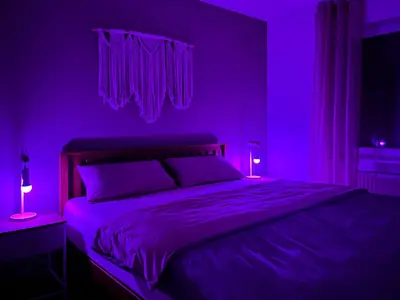 Ein Bett oder Betten in einem Zimmer der Unterkunft NOVA Romantic Luxus Relax Apartments mit Sauna, Nürburgring, Adenauer Forst