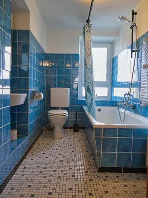 Ein Badezimmer in der Unterkunft Ferienwohnung Grüner Flamingo