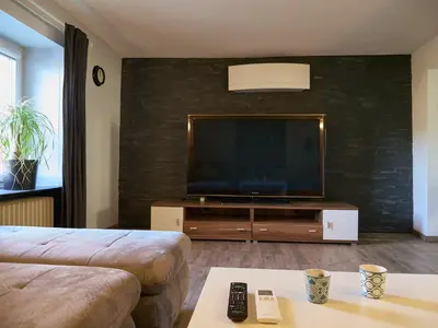 TV/Unterhaltungsangebot in der Unterkunft Ferienwohnung Grüner Flamingo