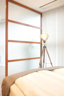 Ein Bett oder Betten in einem Zimmer der Unterkunft Exklusive Stadtoase Design·Wohnung · Panoramablick