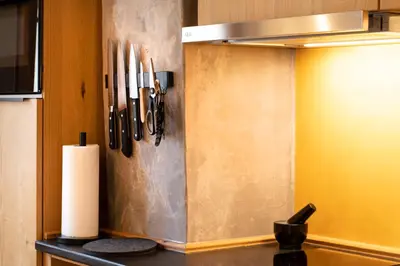 Küche/Küchenzeile in der Unterkunft Haus in Spay an der Mosel mit Sauna