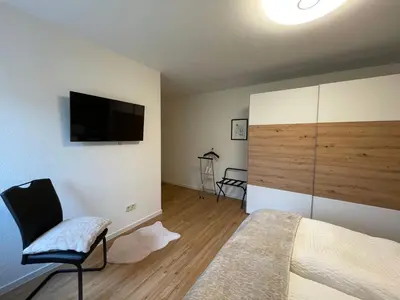 TV/Unterhaltungsangebot in der Unterkunft Ferienwohnung Osterquelle