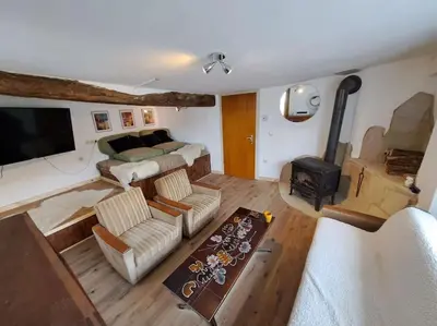 Ein Sitzbereich in der Unterkunft Haus Moselwald - 3 bedrooms