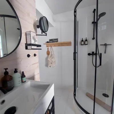 Ein Badezimmer in der Unterkunft Koje1